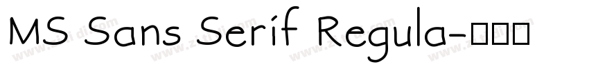 MS Sans Serif Regula字体转换
